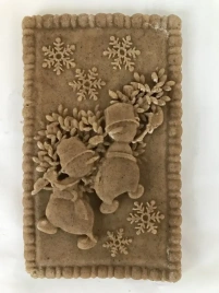 Печатный пряник "Снеговики"